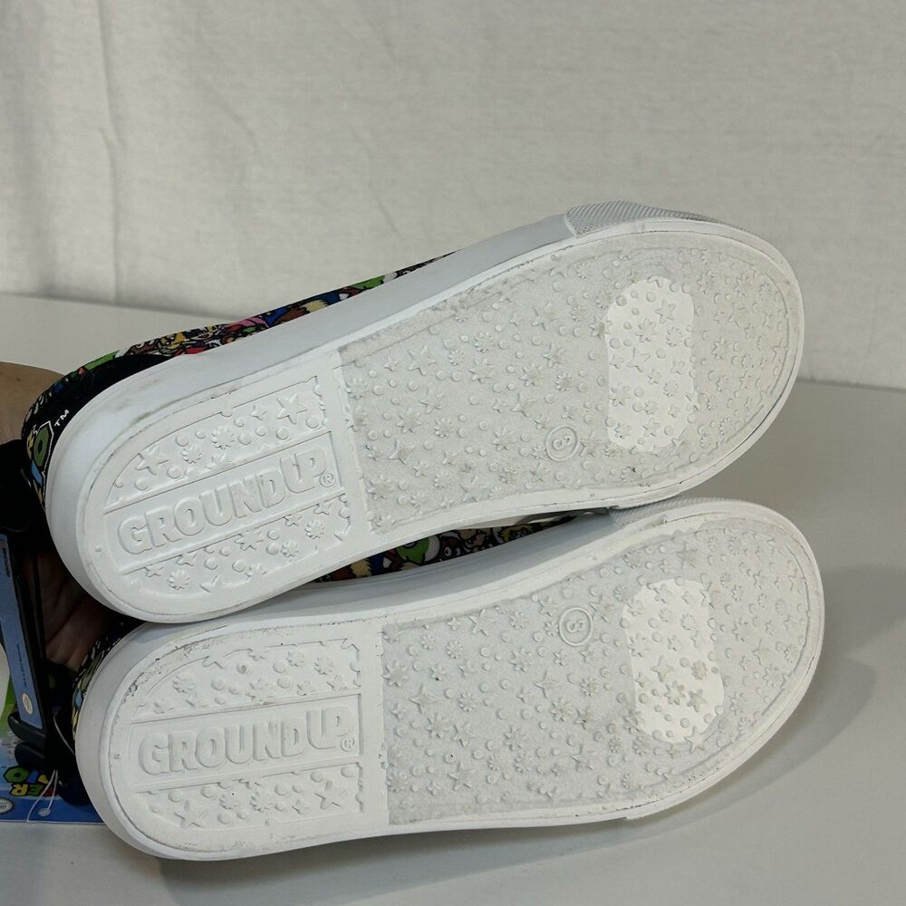 Nintendo Super Mario Graphic Canvas Lace-Up Sneaker Shoes Unisex Youth Size 3 - Picture 5 of 8